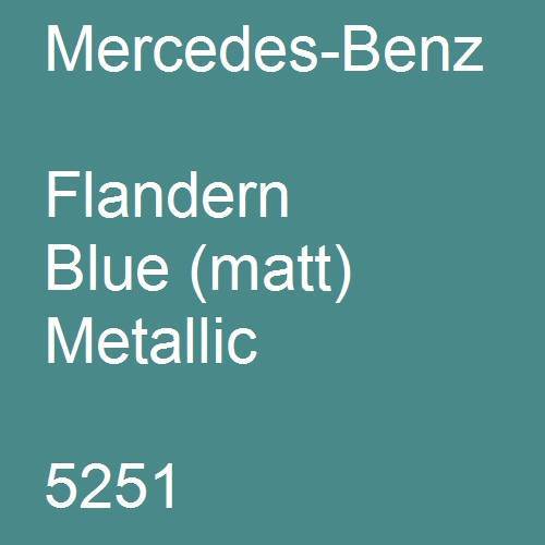 Mercedes-Benz, Flandern Blue (matt) Metallic, 5251.